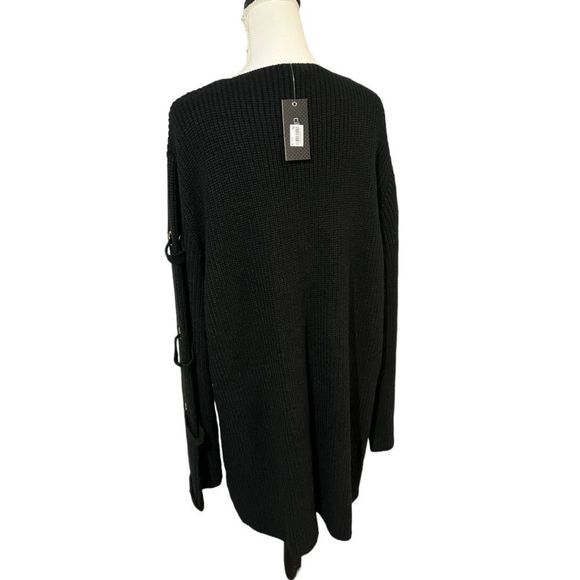 City Chic - Macy’s - size XL/22 NWT sweater dress with threaded sleeves - Picture 4 of 10